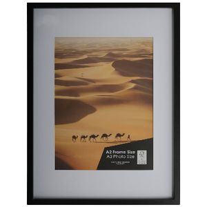 Sahara A2 with A3 Opening Poster Frame Black