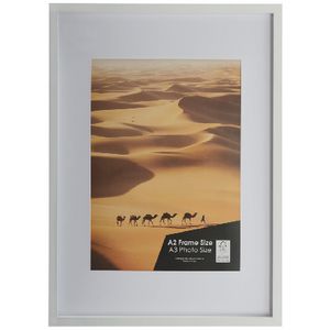 Sahara A2 with A3 Opening Poster Frame White