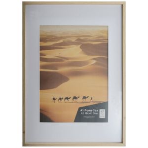 Sahara A1 with A2 Opening Poster Frame Oak