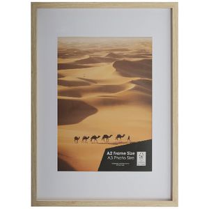 Sahara A2 with A3 Opening Poster Frame Oak