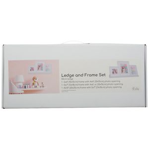 Display Frames and Ledge Box Set White