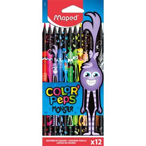 Maped Monster Coloured Pencils 12 Pack