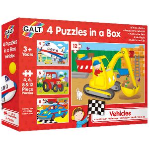 Galt 4 Puzzles in a Box Vehicles