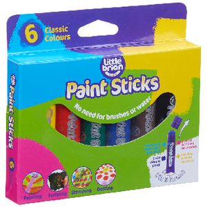 Little Brian Paint Sticks 6 Pack Classic