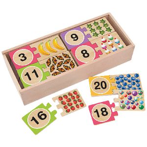 Melissa & Doug Wooden Number Puzzle Cards