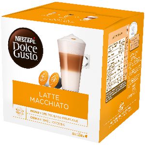 Nescafe Dolce Gusto Latte Macchiato Coffee Capsules 16 Pack | Officeworks
