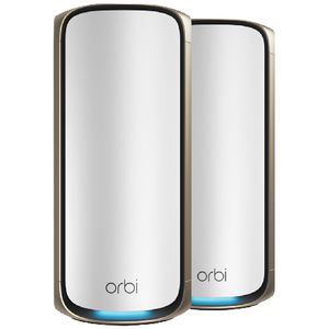NETGEAR Orbi BE23000 Quad-band Mesh WiFi 7 System 2 Pack