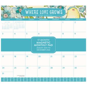 Orange Circle Magnetic Monthly Pad Colour Block 2026