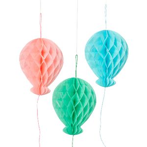 Otto Unicorn Honeycomb Balloon 3 Pack