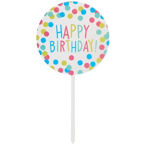 Otto Brights Acrylic Cake Topper