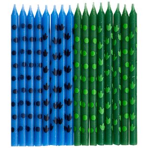 Otto Dinosaur Printed Candles 16 Pack