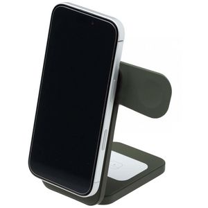 Otto On The Go Foldable 3 in 1 Wireless Charging Stand Green