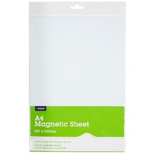 J.Burrows A4 Magnetic Sheet White