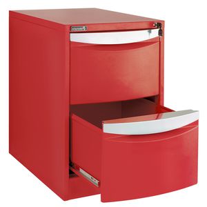 Officeworks Stilford Stilford 2 Drawer Filing Cabinet Red