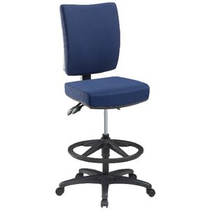 Flash Ergonomic Drafting Chair Dark Navy