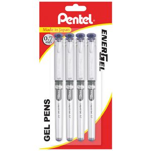 Pentel Energel BL17 Gel Pens 0.7mm Blue 4 Pack