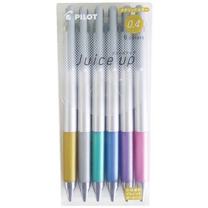 PILOT Juice Up Retractable Metallic Gel Pen 0.4mm 6 Pack