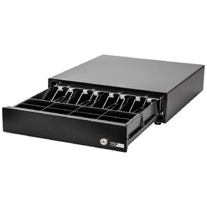 POS-mate Cash Drawer Push to Open Classic Black
