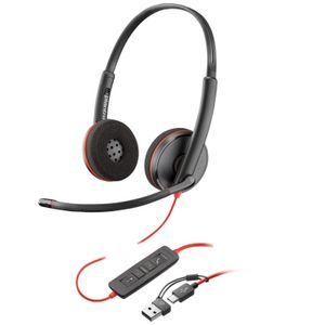 Poly Blackwire 3220 USB-C/A Headset Black