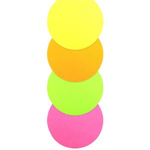Quill Paper Shapes Fluoro Circle 100 Pack