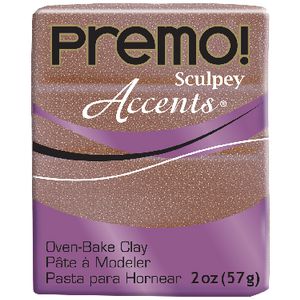 Sculpey Premo Modelling Clay Rose Gold Glitter 57g