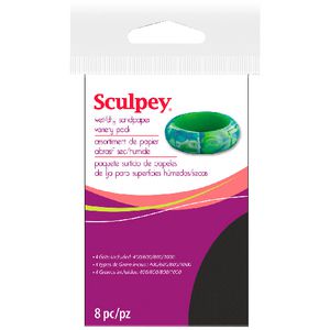 Sculpey Wet and Dry Sandpaper Variety 8 Pack