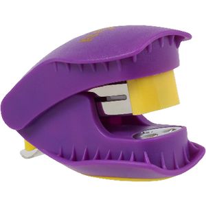 Rexel Beasti Mini Stapler Purple and Yellow