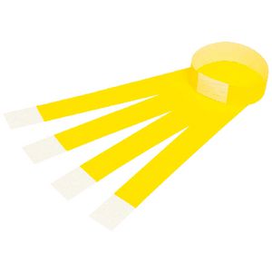 Rexel Fluoro Wrist Bands Yellow 100 Pack
