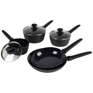 Russell Hobbs Black Marble SPC Cookware Set 5 Piece
