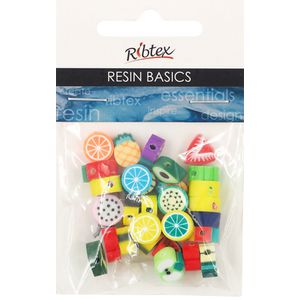 UV Resin Poly Clay 10mm Bead 30 Pack Fruit
