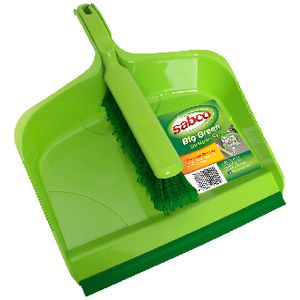 Sabco Large Dustpan and Brush Green