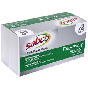 Sabco Rub Away Large Sponge 2 Pack