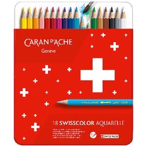Caran d'Ache Swisscolour Watercolour Pencils 18 Pack Tin