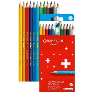 Caran d'Ache Swisscolour Watercolour Pencils 12 Box