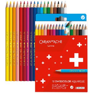 Caran d'Ache Swisscolour Watercolour Pencils 18 Pack Box