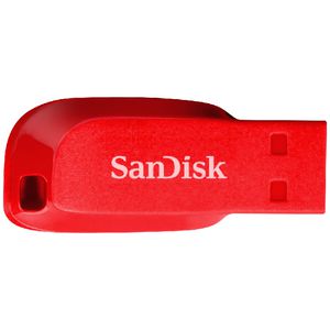SanDisk 32GB Cruzer Blade USB Flash Drive Red