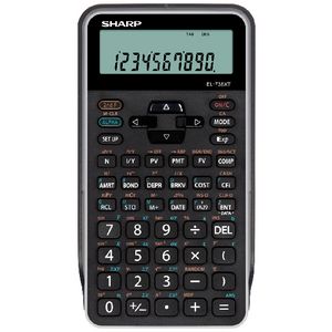 Sharp EL738XTBN Financial Calculator