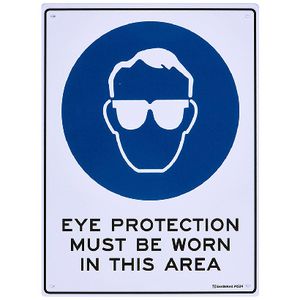 Eye Protection Must Be Worn Sign 300 x 225mm