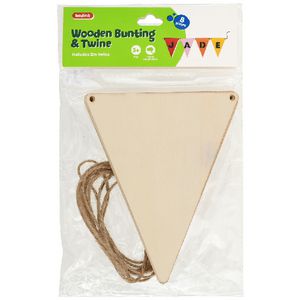 Kadink Plywood Bunting & Twine Kit 2m 8 Piece
