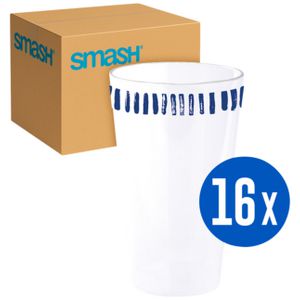 Smash Melamine Reusable Tumbler Nautical 350mL 16 Pack