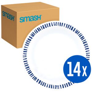 Smash Melamix Reusable Side Plate Nautical 14 Pack