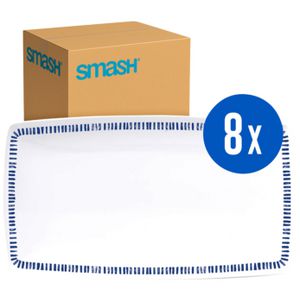 Smash Melamix Reusable Large Platter Nautical 8 Pack