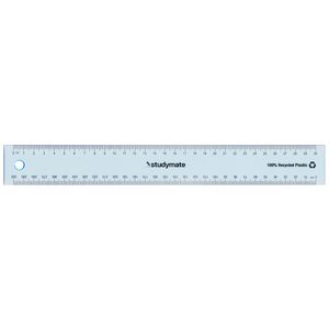 Studymate Metal Ruler Studymate Ruler 30cm Fluoro Blue