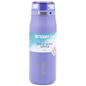 Smash Blue Triple Wall Sipper 650mL Lilac