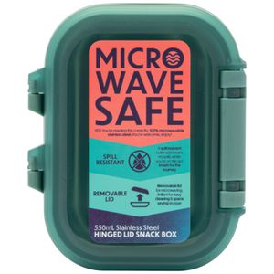 Smash Hinged Snack Box 550mL Sage