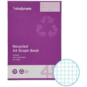 Studymate A4 Graph Book 10mm 48 Page