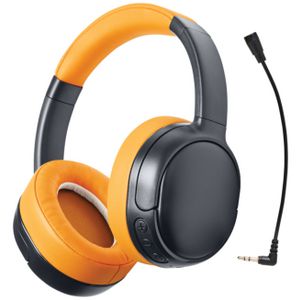 Studymate Kids ANC Bluetooth Headphones Black and Orange