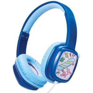 Studymate DIY Wired Headphones with Card Holder Blue