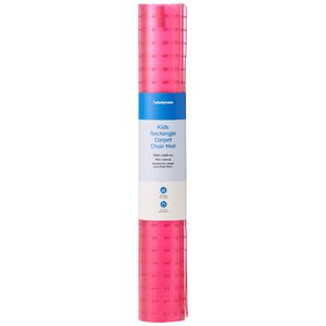 Carpet PVC Chair Mat 750x900x6mm Pink Suits 6mm Carpet