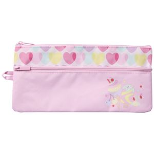 Studymate Medium Twin Zip Pencil Case Hearts